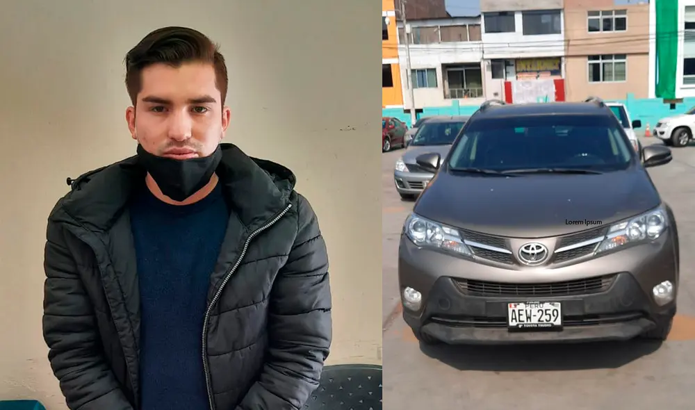 Sujeto fue detenido transitando en la avenida Pachacútec, en Villa María del Triunfo. Foto: PNP Sujeto fue detenido transitando en la avenida Pachacútec, en Villa María del Triunfo. Foto: PNP