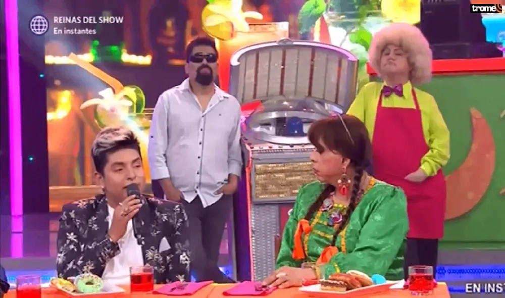 Bryan Arámbulo  regresa al set de El reventonazo de la Chola para hablar de su gira musical como solista. Foto: Canal de YouTube de El reventonazo de la Chola