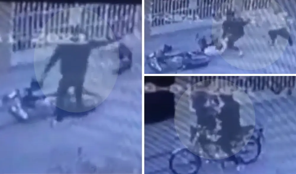 Uno de los vecinos sufrió el roce de la bala en la zona lateral del abdomen, en Los Olivos. Video: América Noticias