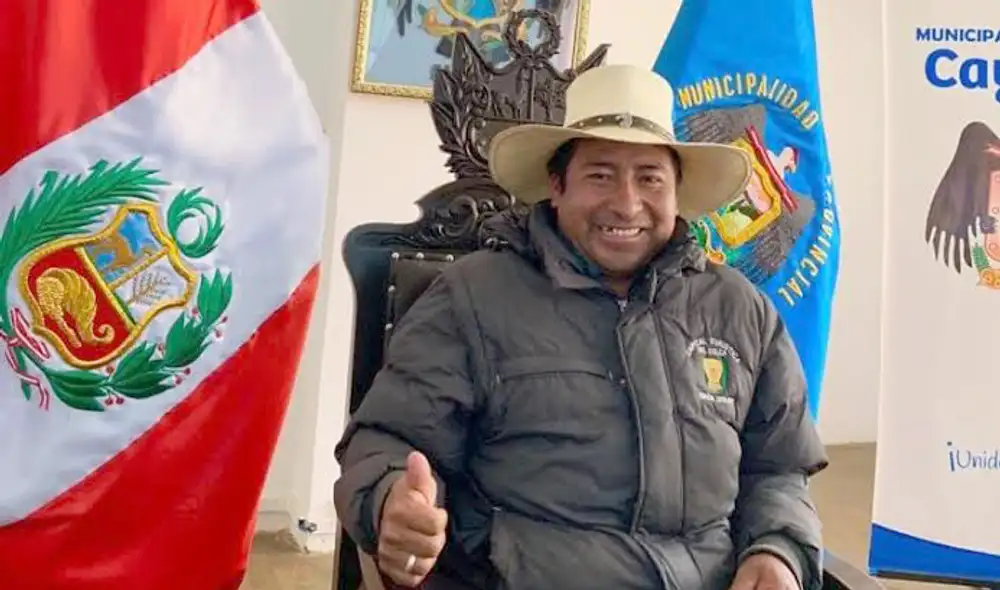 Burgomaestre del distrito Coporaque en Caylloma, Fredy Terán, fue denunciado por violencia contra una mujer. Foto: Cortesía