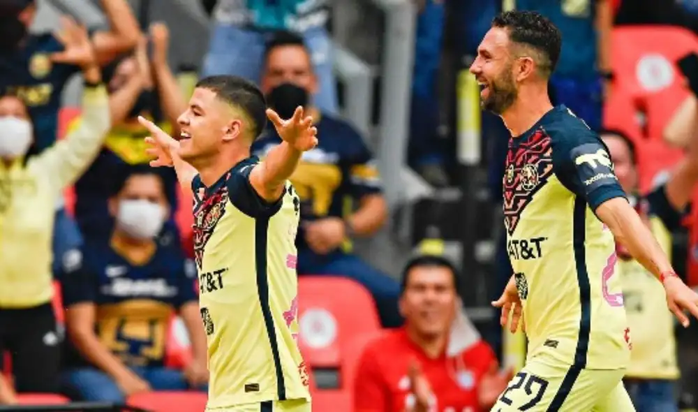Richard Sánchez anotó el 1-0 para el América. Foto: MedioTiempo. Richard Sánchez anotó el 1-0 para el América. Foto: MedioTiempo.