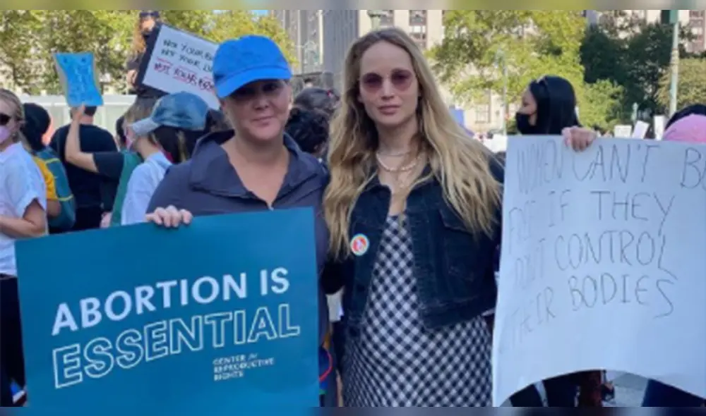 Jennifer Lawrence y Amy Schumer siempre se han manifestado a favor de la autonomía de las mujeres sobre sus cuerpos. Foto: Amy Schumer/Instagram