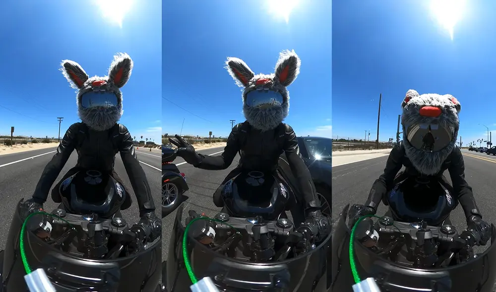 La carretera por donde viajó este motociclista fue Huntington Beach, California, USA. Foto: captura de YouTube