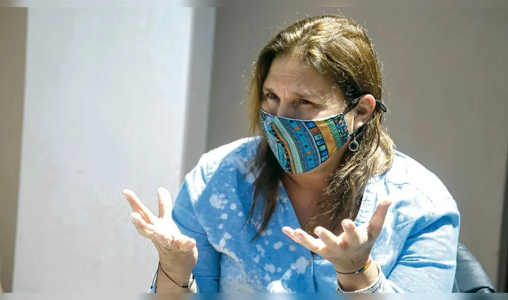 Participación. Marisol Pérez llegó a Arequipa para impulsar la no realización de asamblea constituyente. Foto: Rodrigo Talavera/La República