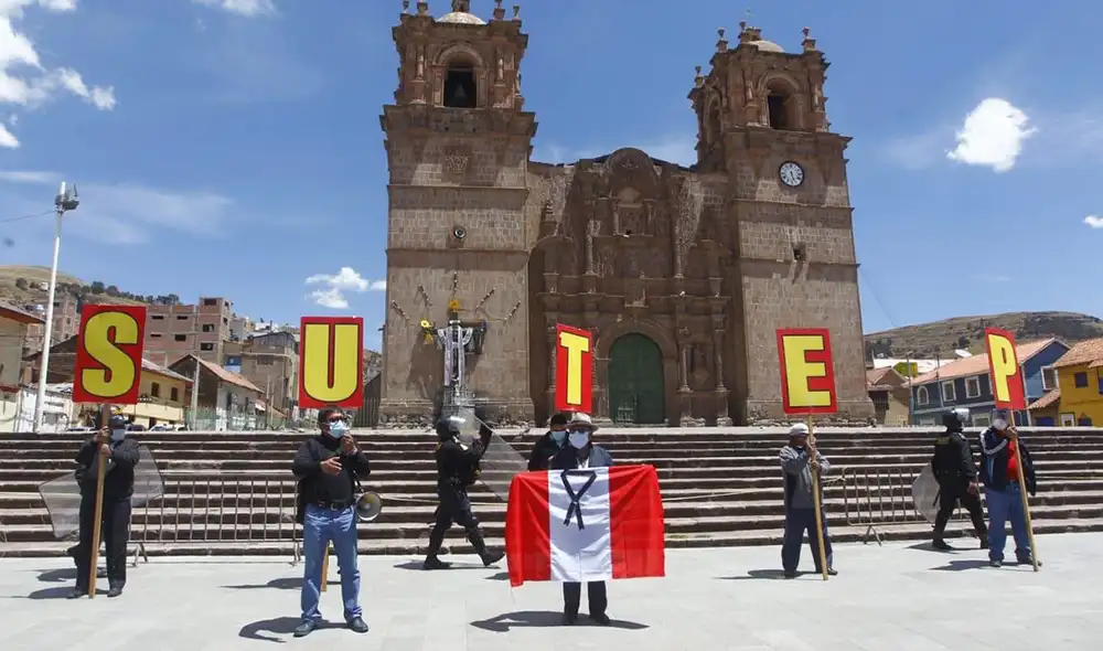 Dirigentes del Sutep dieron estas declaraciones. Foto: La República Dirigentes del Sutep dieron estas declaraciones. Foto: La República