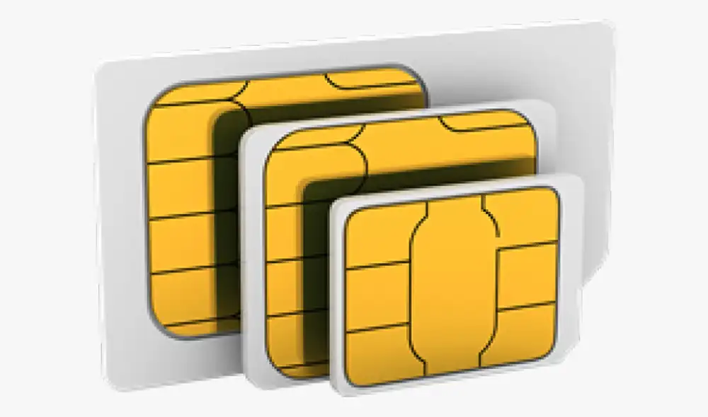 Los celulares modernos solo aceptan micro SIM o nano SIM. Foto: Kindpng Los celulares modernos solo aceptan micro SIM o nano SIM. Foto: Kindpng