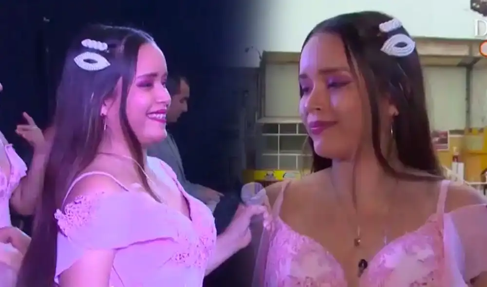 Kiara Lozano pisó los escenarios como parte de Corazón serrano. Foto: captura/América TV