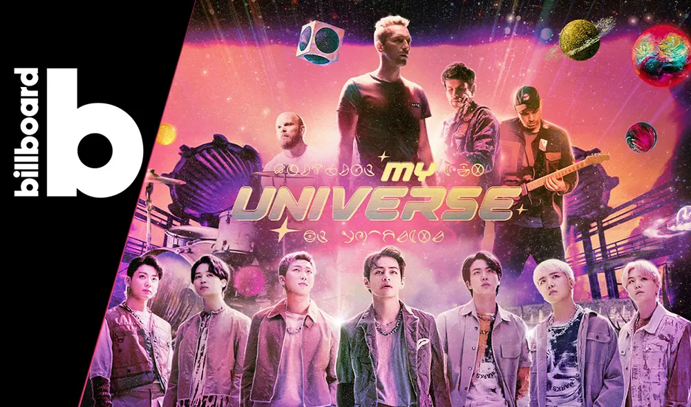 BTS y Coldplay: en charts británicos, "My universe" obtuvo el tercer lugar en la semana. Foto: composición/Billboard/Parlophone BTS y Coldplay: en charts británicos, "My universe" obtuvo el tercer lugar en la semana. Foto: composición/Billboard/Parlophone