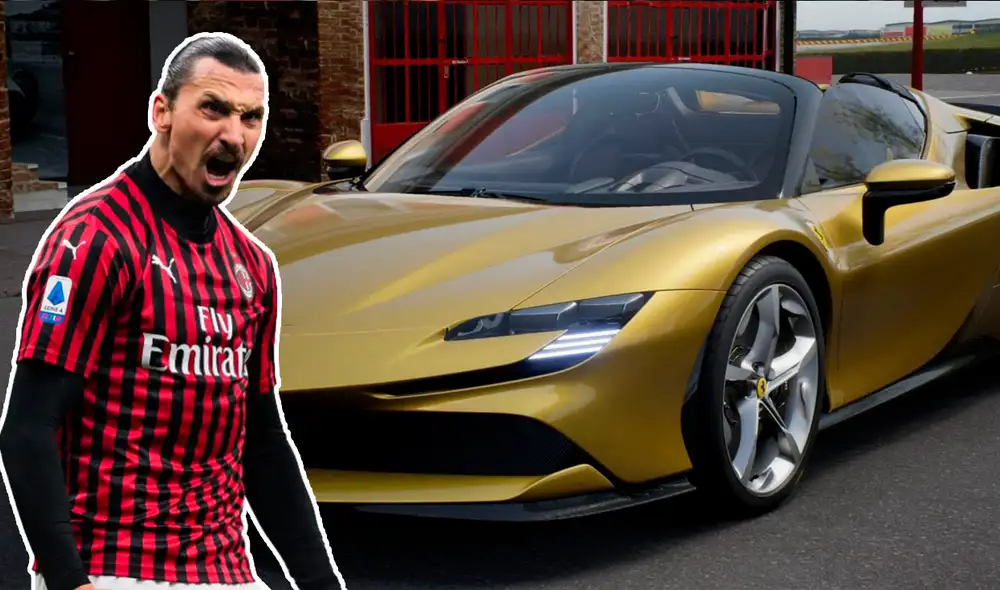 Zlatan Ibrahimovic se regaló un lujoso Ferrari. Foto: Instagram