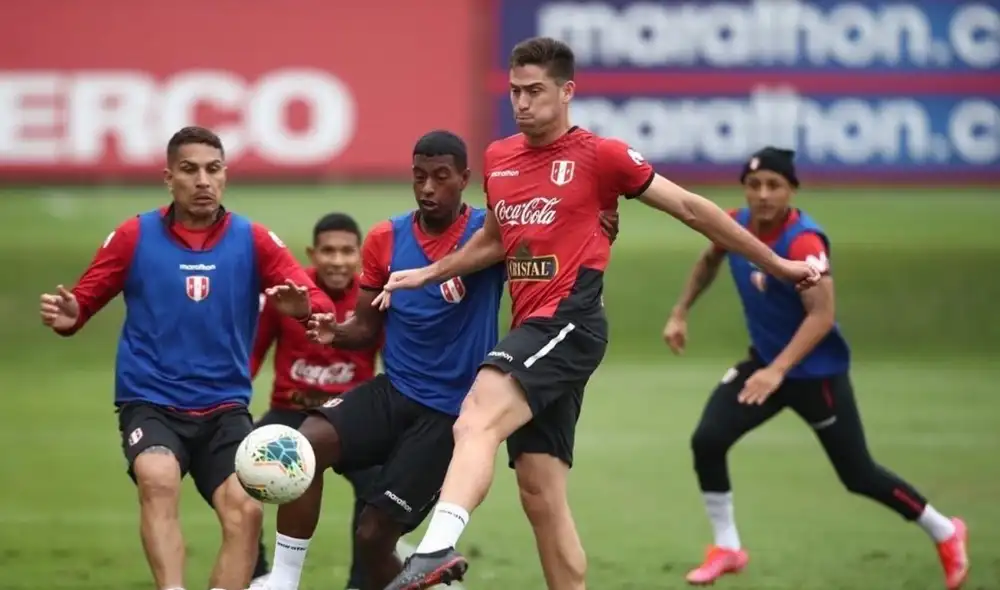 Santiago Ormeño no ha podido marcar con la selección peruana en los seis partidos que disputó. Foto: Twitter Santiago Ormeño.