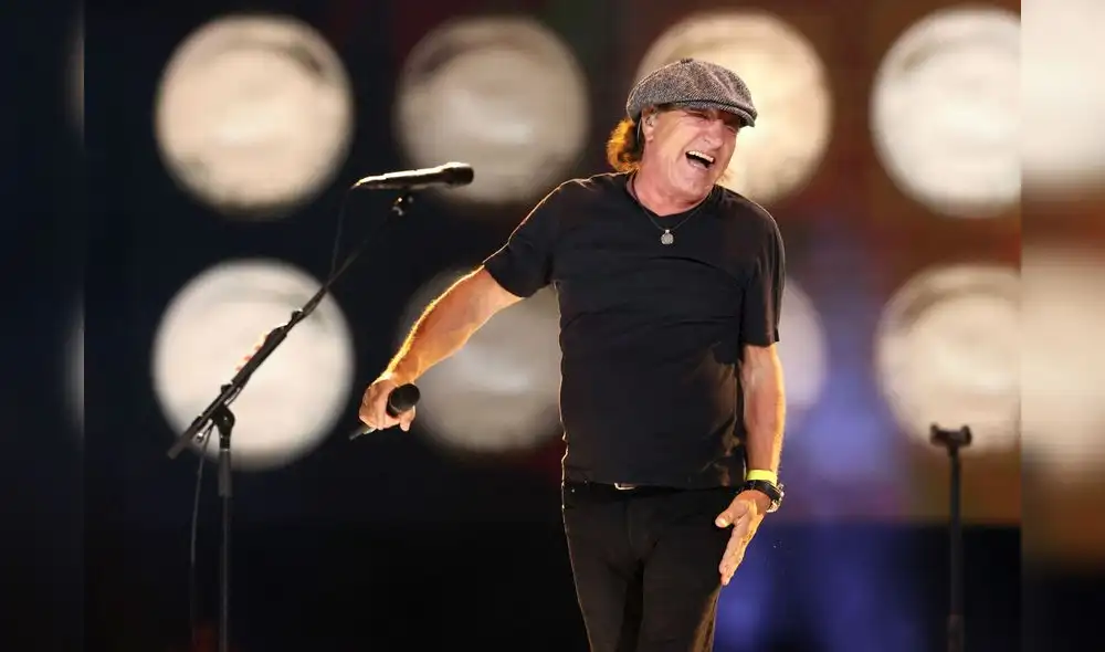 Brian Johnson: En efemérides de hoy, 5 de octubre, nació el vocalista de la banda AC/DC. Foto: Kevin Winter/AFP