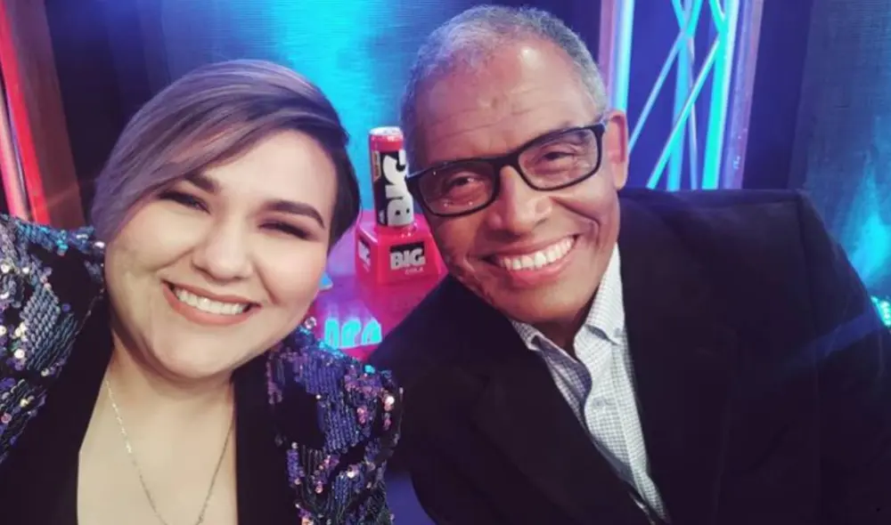 Marcela Navarro vivió emotivo momento con participante de La voz senior. Foto: Instagram