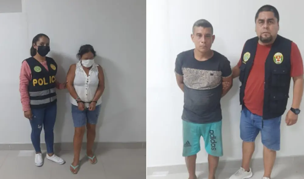 Implicados fueron detenidos por la PNP. Foto: PNP Implicados fueron detenidos por la PNP. Foto: PNP