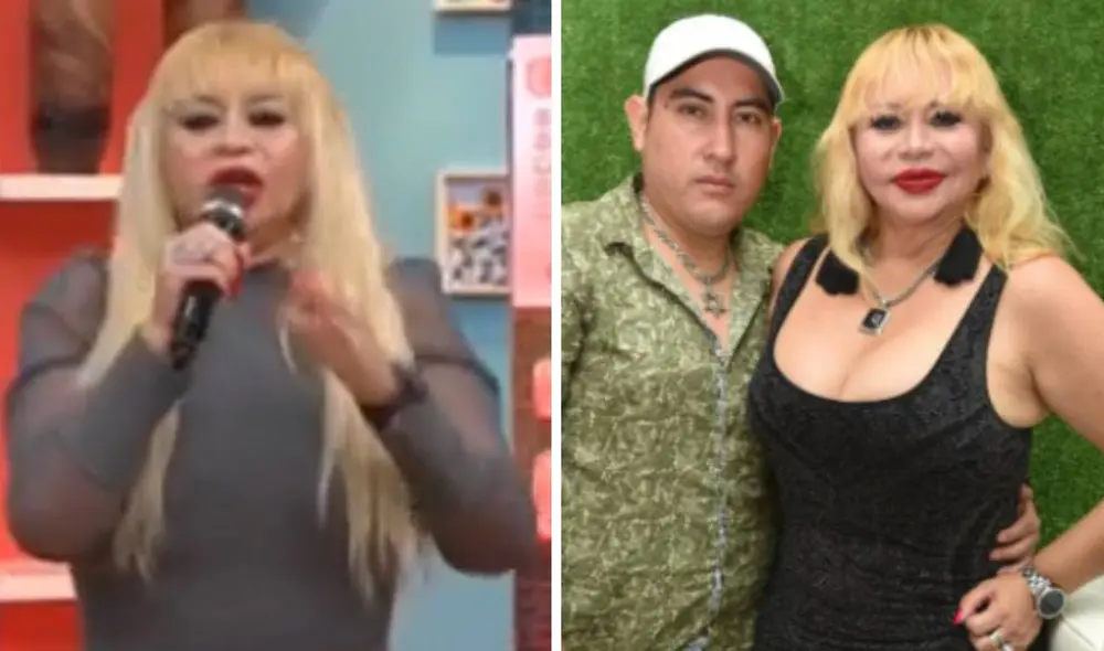 Susy Díaz se pronunció sobre el viaje que realizó con su expareja. Foto: captura de América TV - composición