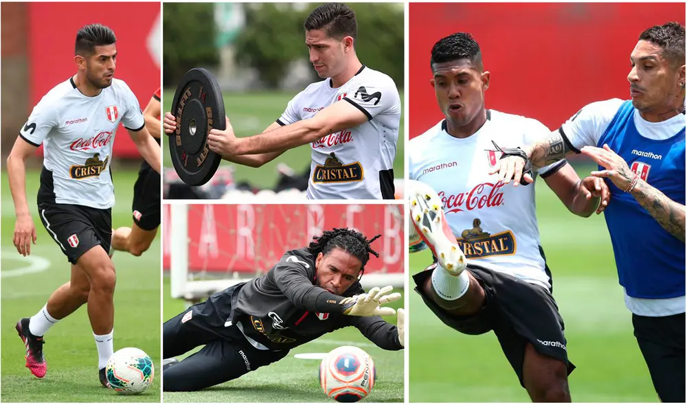La Blanquirroja viene entrenando en la cancha de la Videna. Fotos: FPF