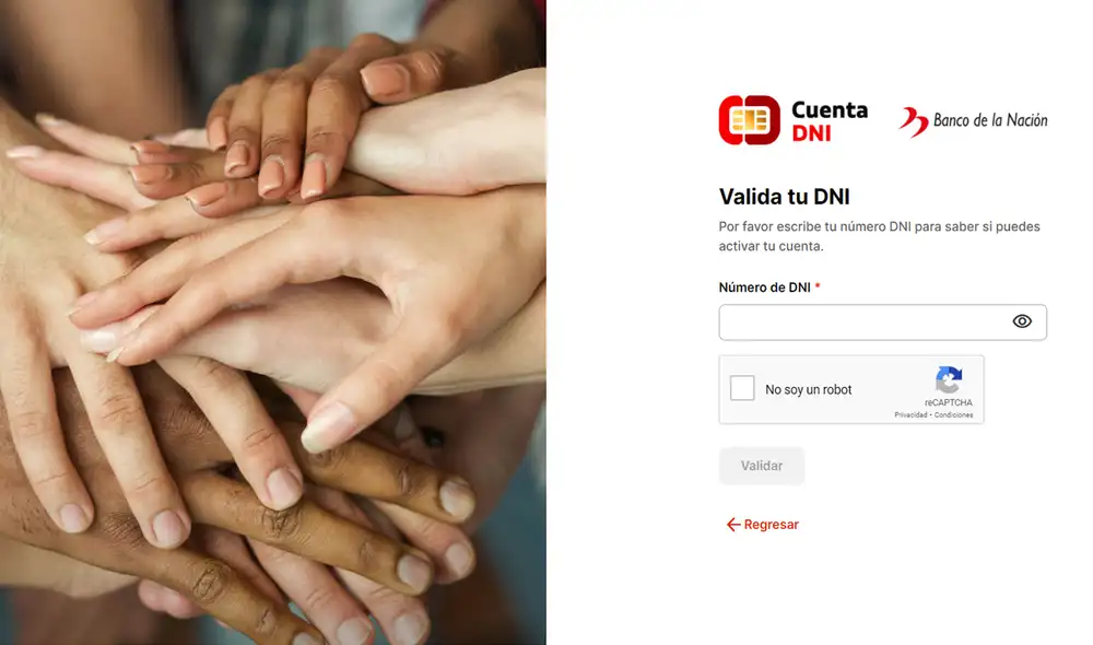 Ciudadanos que no tengan cuenta en banco pueden activar la cuenta DNI en el Banco de la Nación. Foto: captura de pantalla