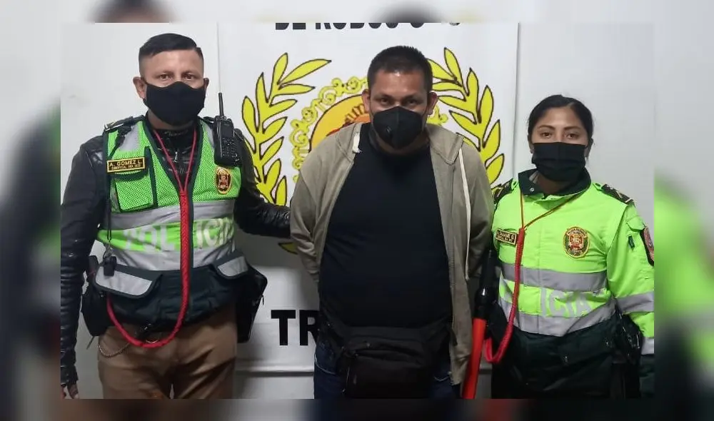 El intervenido fue puesto a disposición de la División de Investigación Criminal de Trujillo. Foto: PNP El intervenido fue puesto a disposición de la División de Investigación Criminal de Trujillo. Foto: PNP