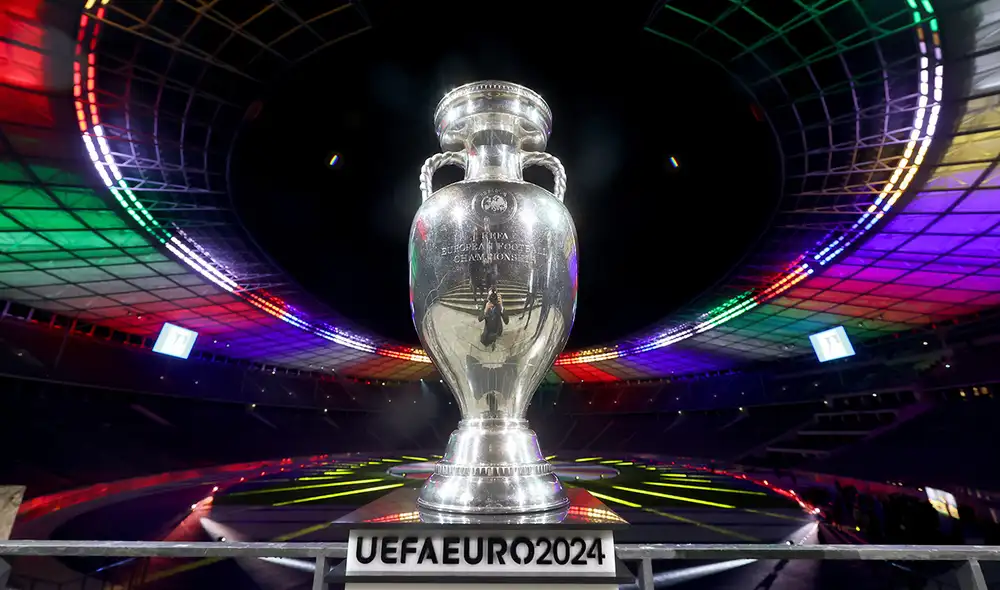 El Estadio Olímpico de Berlín, escenario de grandes partidos de fútbol, fue seleccionado para la presentación. Foto: UEFA Euro 2024