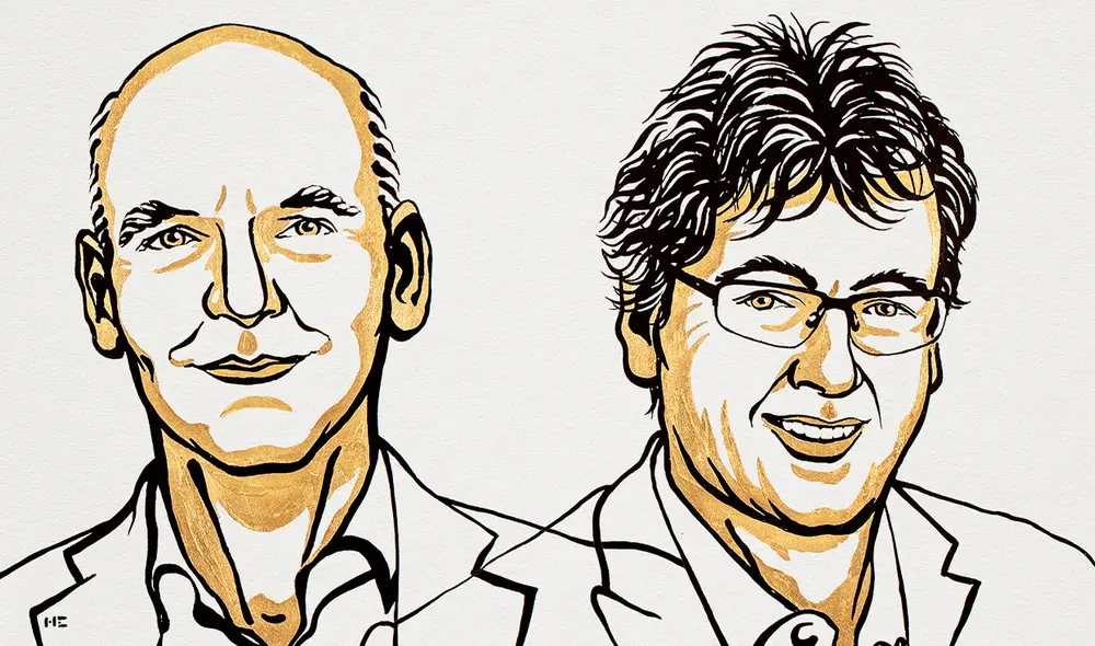 Benjamin List y David MacMillan. Foto: The Nobel Prize