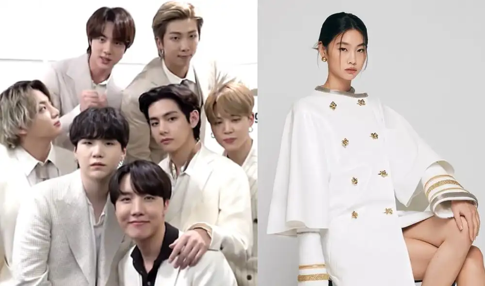BTS fue nombrado embajador global de Louis Vuitton en abril. Tras su éxito con Squid game, Jung Ho Yeon también se une a la casa francesa. Foto: composición Hybe/LV