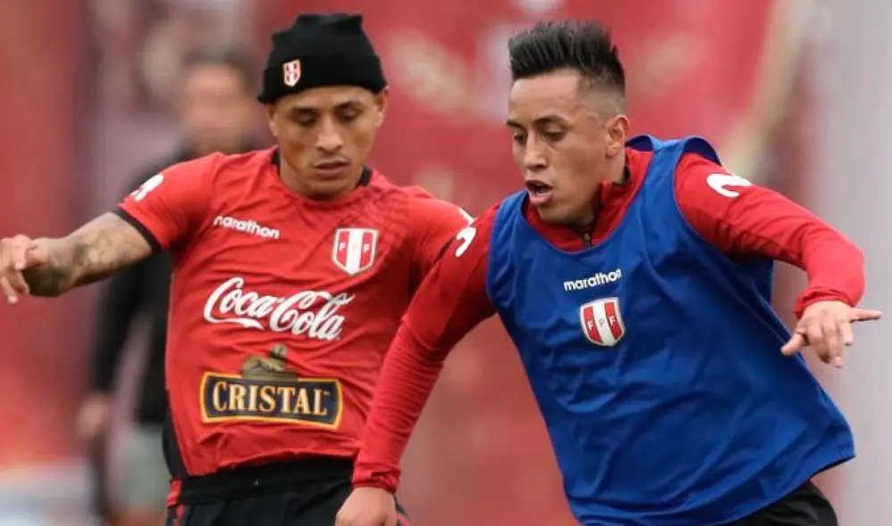 Christian Cueva se perfila como titular ante Chile. Foto: FPF. Christian Cueva se perfila como titular ante Chile. Foto: FPF.