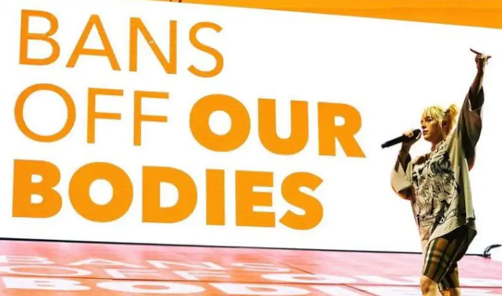 La presentación de Billie Eilish coincidió con las marchas que realizaron los ciudadanos por todo Estados Unidos para protestar contra leyes que restringen el aborto. Foto: Instagram Billie Eilish.