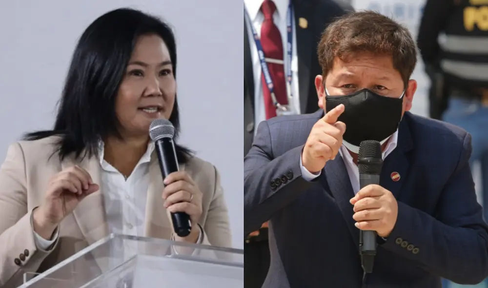 Keiko Fujimori indicó que Guido Bellido "tiene que responder" por el caso Patricia Chirinos y el gas de Camisea. Foto: composición/La República Keiko Fujimori indicó que Guido Bellido "tiene que responder" por el caso Patricia Chirinos y el gas de Camisea. Foto: composición/La República