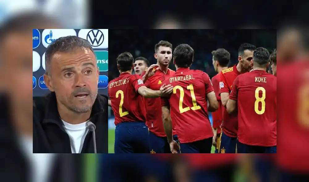 Luis Enrique destaco el nivel de los futbolistas de la selección española. Foto: Selección Española