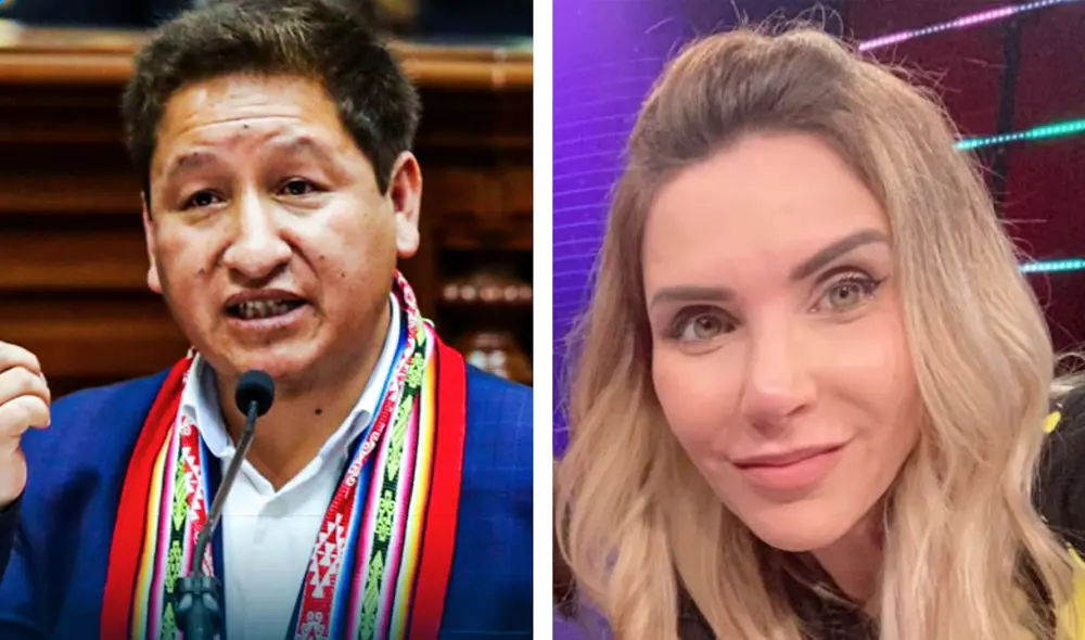La periodista Juliana Oxenford recurrió a sus redes sociales para informar que entrevistará a Guido Bellido, pero luego de su renuncia al PCM teme que no logre hacerlo. Foto: composición / Twitter