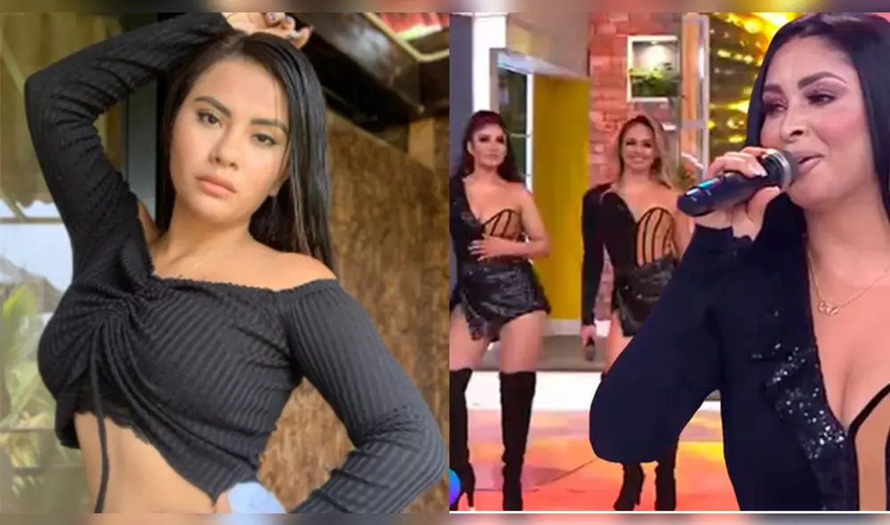 Thamara Gómez decidió dejar la agrupación Puro sentimiento tras el ingreso de Pamela Franco. Foto: Thamara Gómez/Instagram/captura América TV