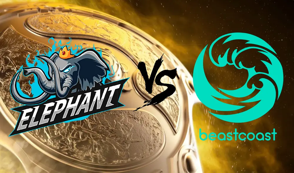 Beastcoast vs. Elephant se medirán en The International 10 de Dota 2 a las 4.00 a. m. (hora de Perú). Foto composición La República