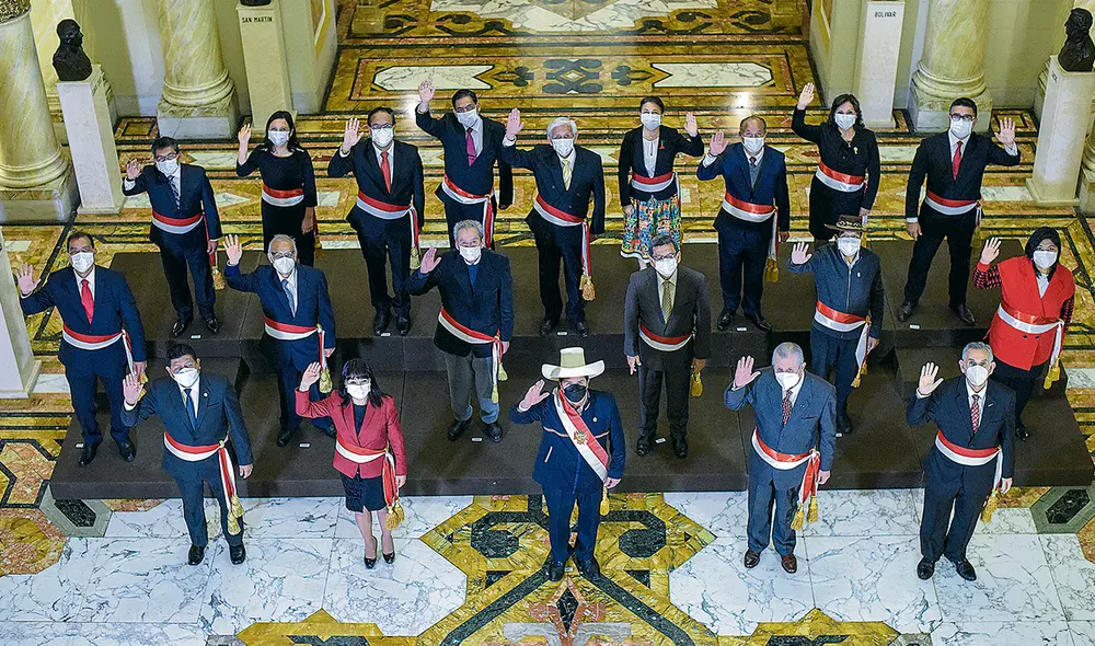 El dato. El gabinete que lidera Mirtha Vásquez deberá presentarse ante el Pleno para exponer la política general de gobierno y pedir el voto de confianza. El plazo es de 30 días. Foto: Andina