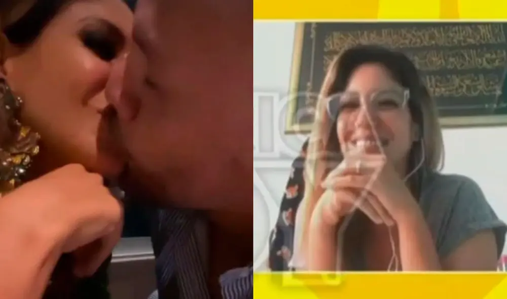 Tilsa Lozano contó que se le bajó la presión cuando Jackson Mora se arrodilló delante de ella y le abrió la caja con el anillo. Foto: composición/Instagram/América TV