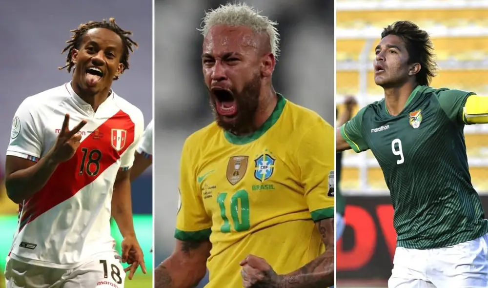 Martins y Neymar son los máximos anotadores en las eliminatorias. Carrillo es el que más anotó en Perú. Foto: composición EFE Martins y Neymar son los máximos anotadores en las eliminatorias. Carrillo es el que más anotó en Perú. Foto: composición EFE