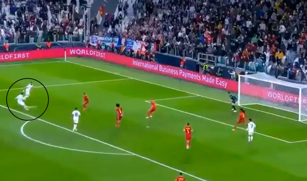 Theo Hernández fue titular en el partido entre Francia y Bélgica por la Liga de Naciones. Foto: captura de DirecTV Sports