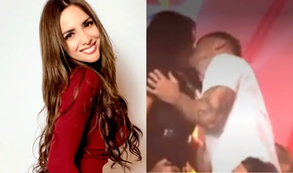 Rosángela Espinoza y Pancho Rodríguez terminaron parodia musical con beso en Esto es guerra. Foto: Rosángela Espinoza/Instagram/Captura América TV Rosángela Espinoza y Pancho Rodríguez terminaron parodia musical con beso en Esto es guerra. Foto: Rosángela Espinoza/Instagram/Captura América TV