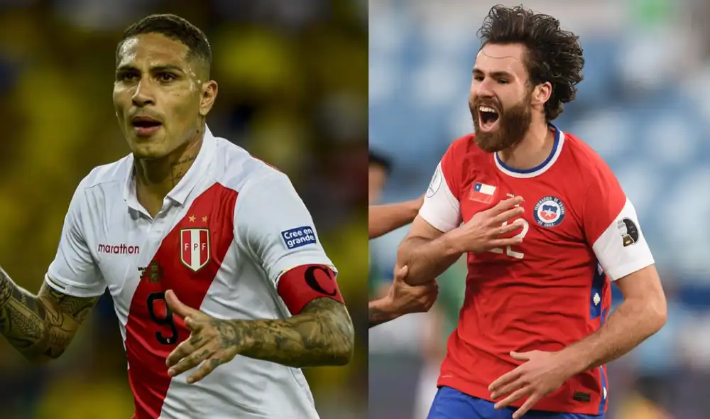Paolo Guerrero y Ben Brereton serán las principales cartas de gol de sus selecciones. Foto: AFP.
