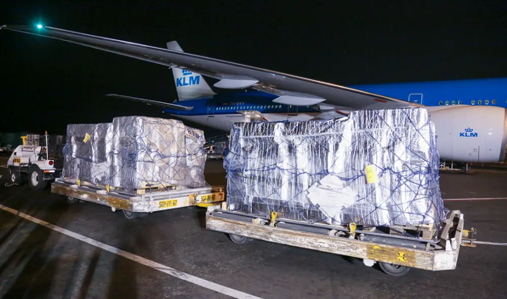 Lote es el segundo envío de Pfizer durante esta semana. Foto: Minsa Lote es el segundo envío de Pfizer durante esta semana. Foto: Minsa