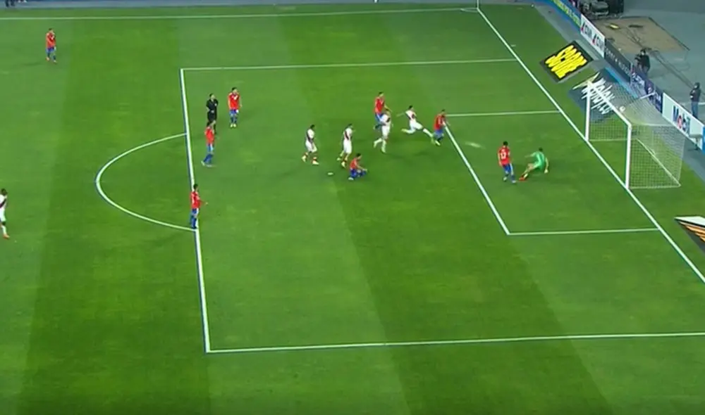 Cueva marcó su segundo gol consecutivo en estas eliminatorias. Foto: captura de video/Movistar Deportes