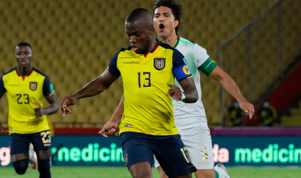 Enner Valencia conduce a su selección hacia una nueva victoria. Foto: La Tri/Twitter/Video: Movistar Deportes