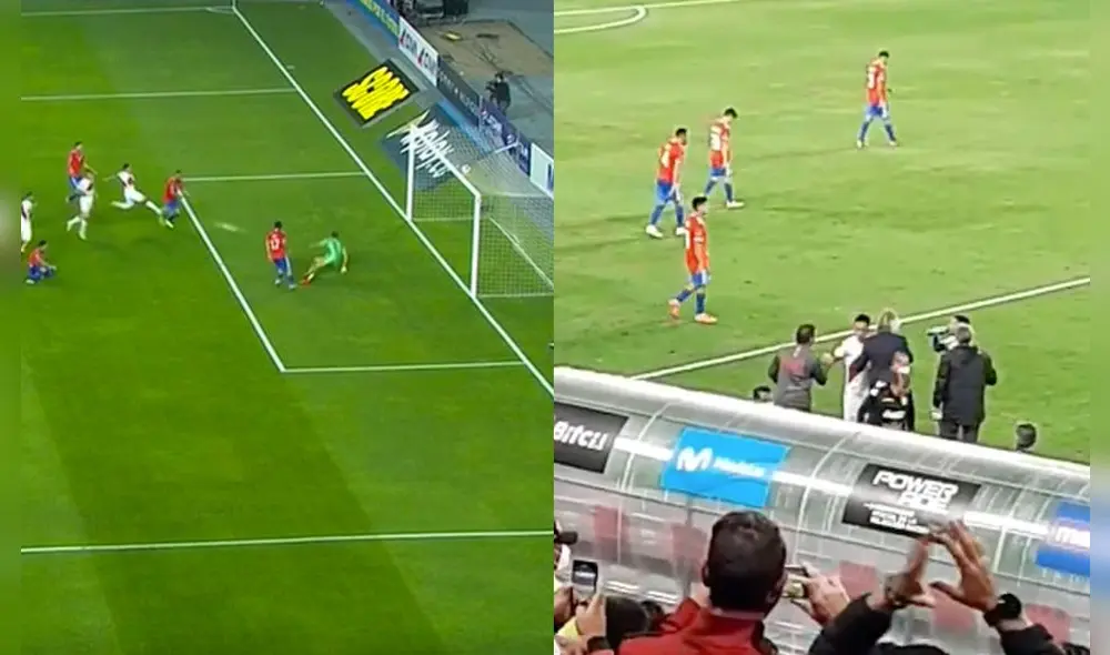 Cueva marcó el 1-0 de Perú a los 35 minutos. Fotos: captura Movistar Deportes/GLR