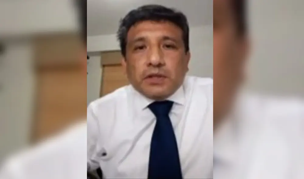 Catedrático afirma que se allanará al proceso que la universidad decida abrirle. Foto: captura de video de Walter Huallpa