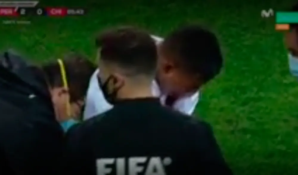 Edison Flores salió lesionado del duelo ante Chile por eliminatorias. Foto: captura Movistar Deportes Edison Flores salió lesionado del duelo ante Chile por eliminatorias. Foto: captura Movistar Deportes