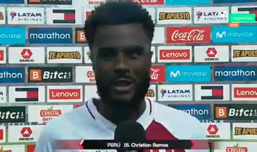 Christian Ramos declaró tras el triunfo ante Chile por eliminatorias. Foto: captura Movistar Deportes Christian Ramos declaró tras el triunfo ante Chile por eliminatorias. Foto: captura Movistar Deportes