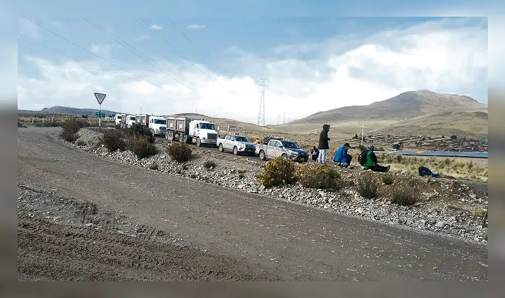 Paro. Actividades de tres mineras se paralizaron por dos días. Foto: cortesía