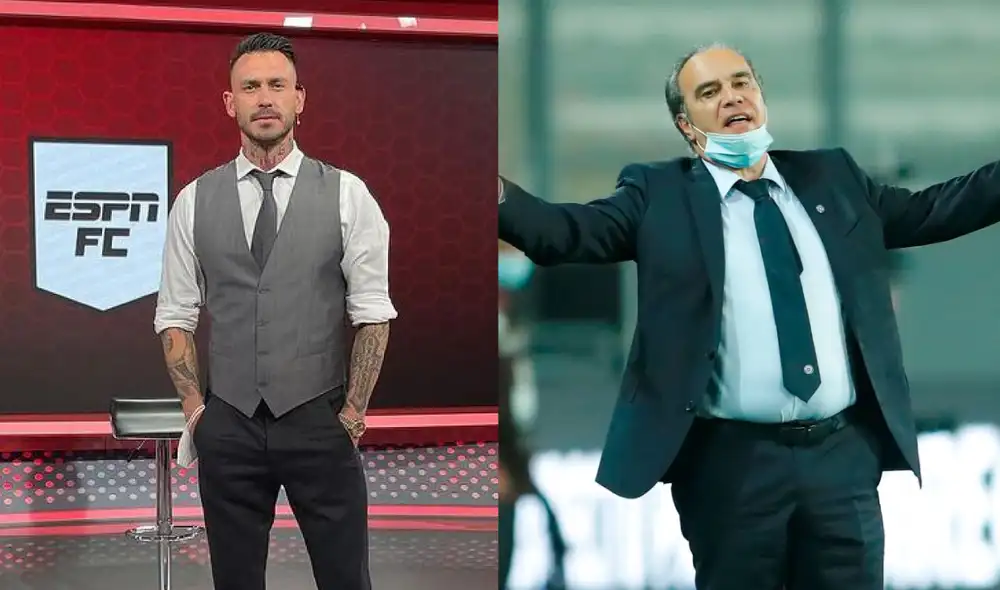 Mauricio Pinilla es comentarista de la cadena internacional ESPN. Composición: Instagram/EFE.