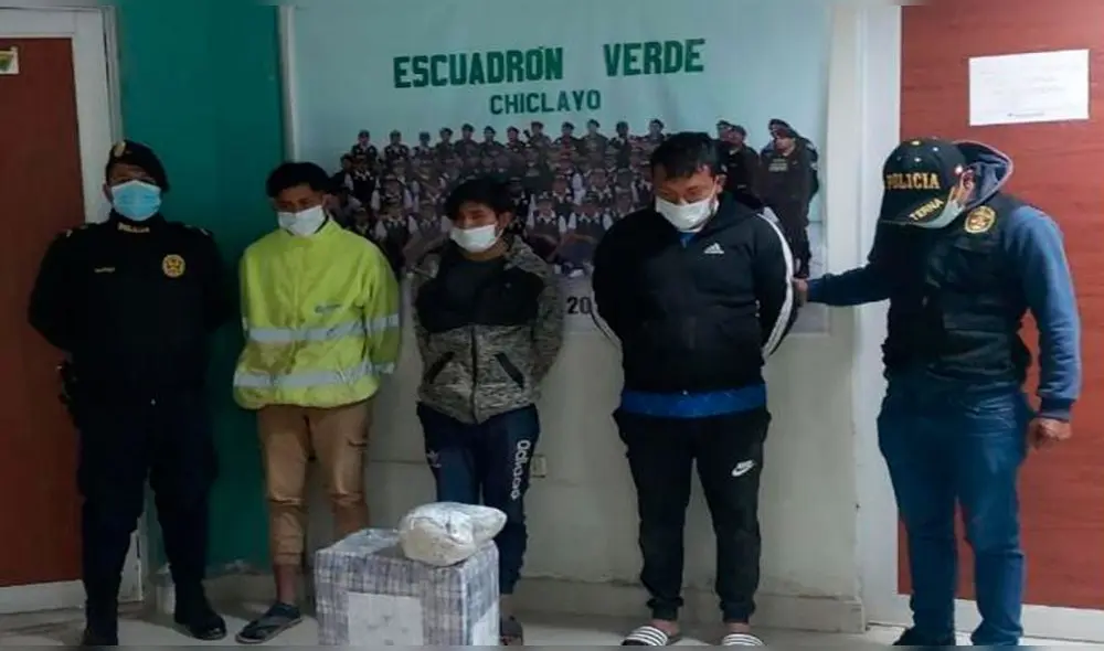 Detenidos fueron puestos a disposición del Ministerio Público. Foto: PNP