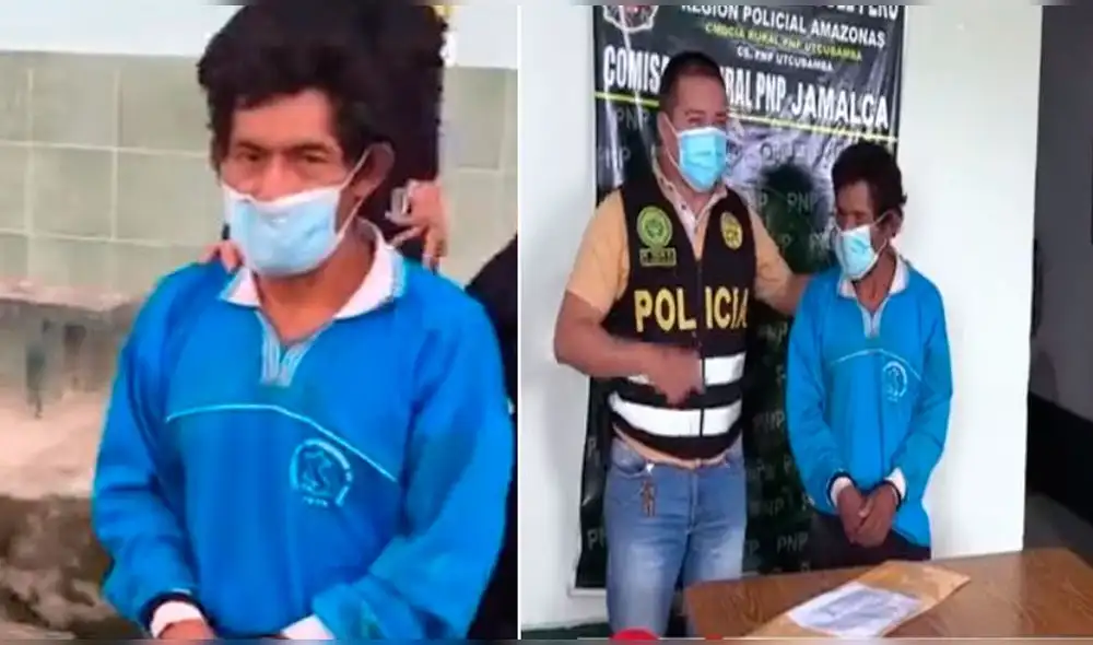 Máximo Zuta Chuquizuta (54) fue puesto a disposición de las autoridades para las diligencias de ley. Foto: captura Facebook Jaén Noticias