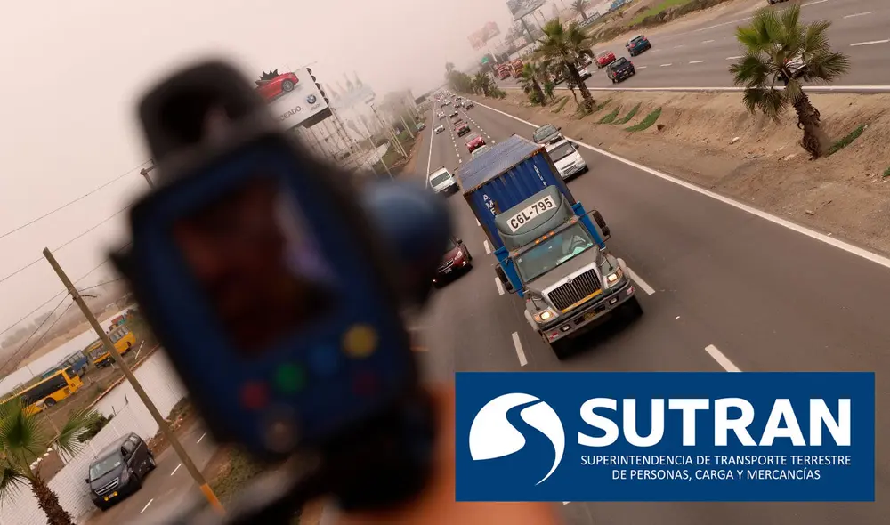 Los cinemómetros permiten detectar las situaciones de exceso de velocidad para generar fotopapeletas. Foto: composición/Sutrán