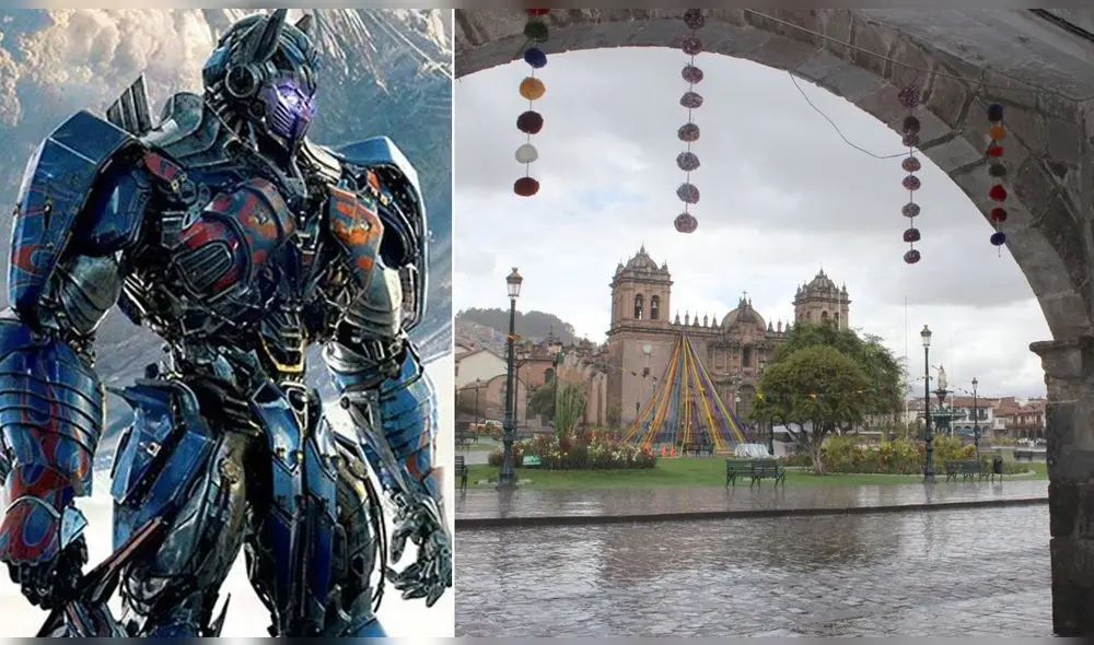Producción de Transformers se alista para grabar en el Centro Histórico de Cusco. Foto: composición La República